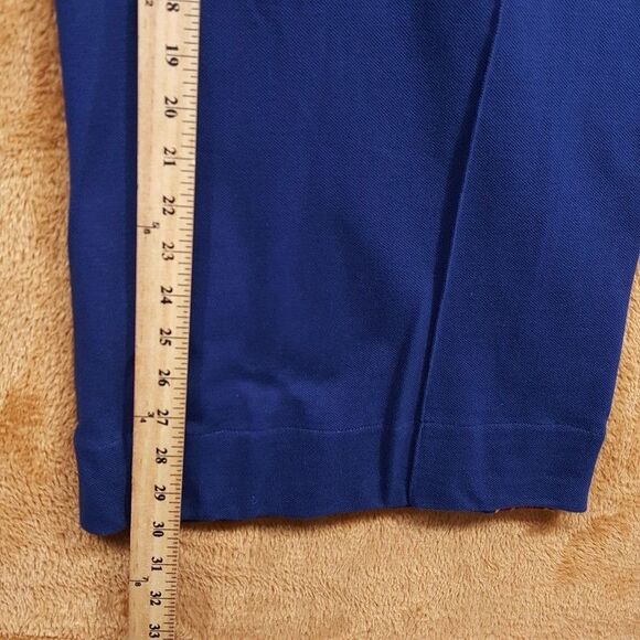 NICHOLAS DALEY Track Pants Mens Size 28 Blue Pull On Wide Leg Stripe Logo $540 - Picture 12 of 13